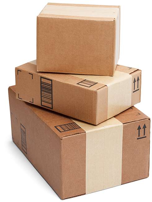 simple image of stacked shipping boxes representing efficient returns processing that enables retailers to process items in hours instead of days quickly resell returned goods minimize operational disruption reduce inventory carrying costs manage rising labor expenses and leverage unused overhead space.