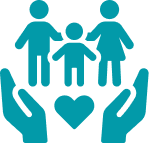 Icon representing charity and community engagement, highlighting KNAPP’s commitment to supporting local initiatives, giving back, and fostering positive social impact in the communities where it operates.
