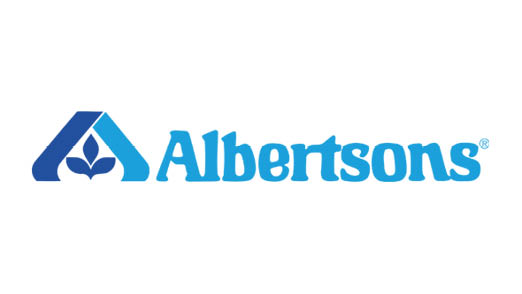 Albertsons company logo representing a KNAPP customer partnership and highlighting their role as a major grocery retailer supported by advanced automation, distribution, and fulfillment solutions.