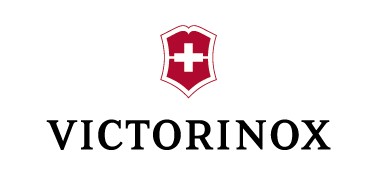 Victorinox company logo featuring the iconic shield and cross emblem, representing the trusted global manufacturer known for Swiss Army knives, travel gear, and high-quality cutlery.