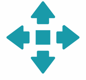 Icon representing flexibility for process changes and future growth in manufacturing, symbolizing adaptable workflows, scalable automation capabilities, and the ability to evolve operations as business needs expand.