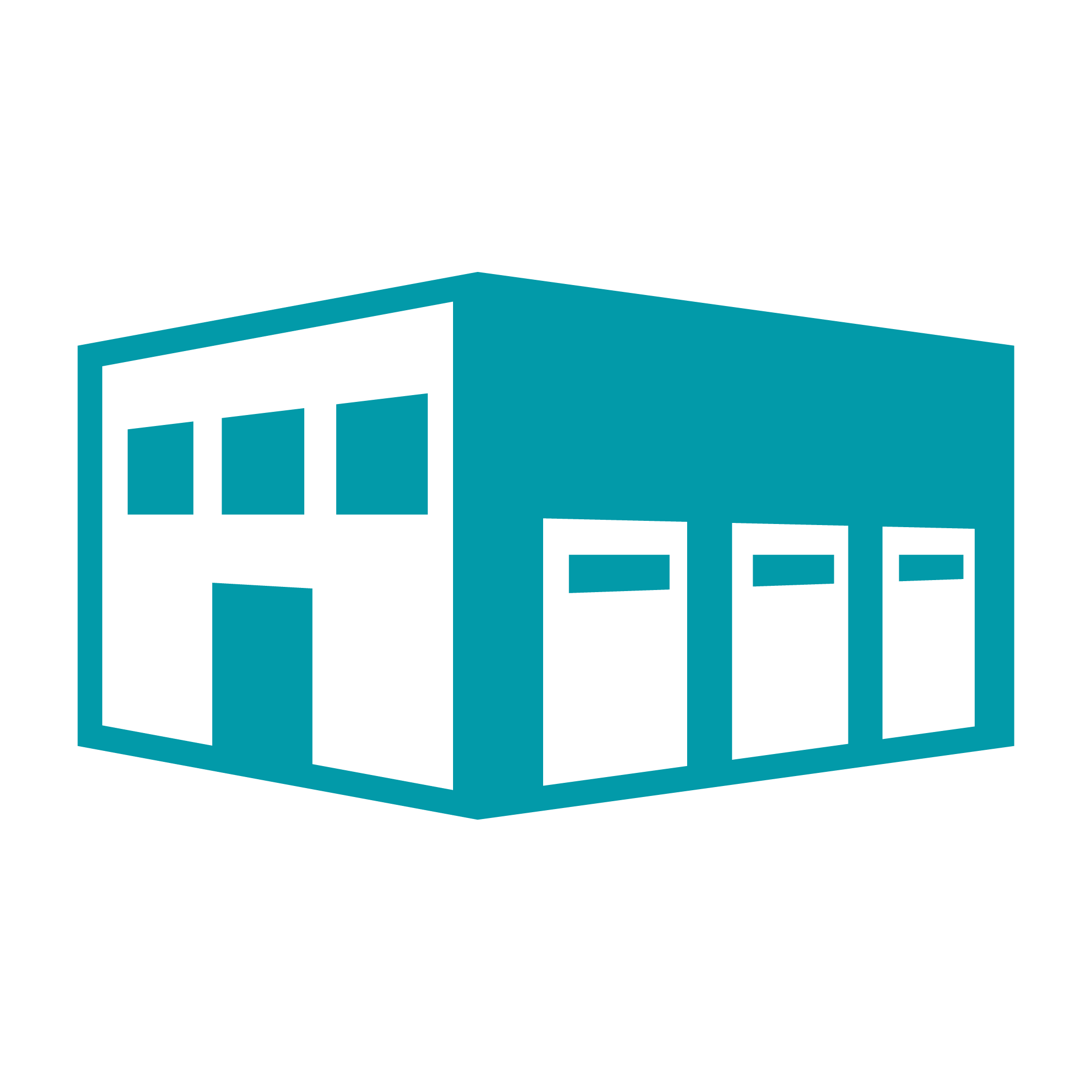 An icon of a commercial building symbolizing KNAPP’s wholesale business, representing specialized retail operations that rely on efficient distribution, tailored automation, and high‑volume replenishment capabilities.