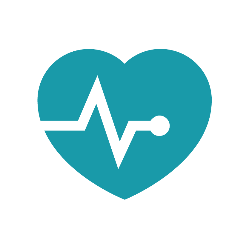An icon of a heart with a pulse line running through it, symbolizing KNAPP’s healthcare business and representing solutions that support pharmaceutical distribution, medical supply fulfillment, and high‑reliability operations in the healthcare sector.