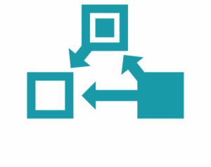 Icon representing efficient manufacturing processes, symbolizing streamlined workflows, optimized production steps, and improved operational performance enabled by modern automation.
