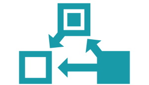 Icon representing efficient manufacturing processes, symbolizing streamlined workflows, optimized production steps, and improved operational performance enabled by modern automation.