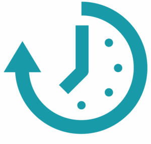 Icon representing perfectly timed production supply in manufacturing, symbolizing synchronized material delivery, reliable component availability, and smooth, uninterrupted production flow enabled by intelligent automation.