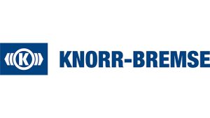 Logo of KNORR-BREMSE, a KNAPP customer for industry and manufacturing.